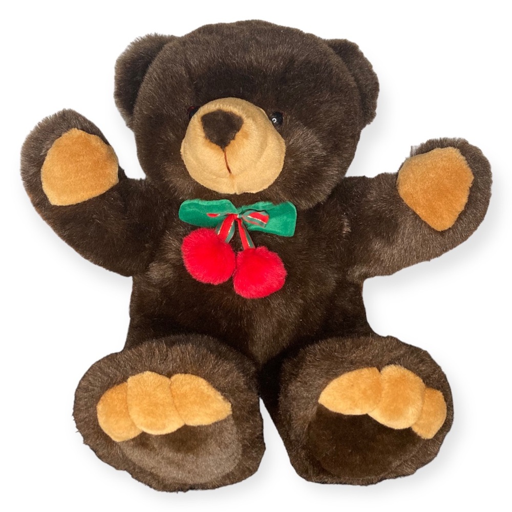 JC PENNEY Christmas BROWN BEAR Teddy Stuffed Animal LARGE 22 in Collectable Bear - Picture 11 of 11